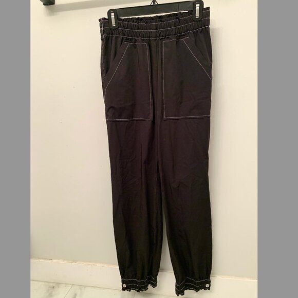 SOLD

GANNI Cinnober Black Trouser/Track Pants with White Details - Picture 3 of 5